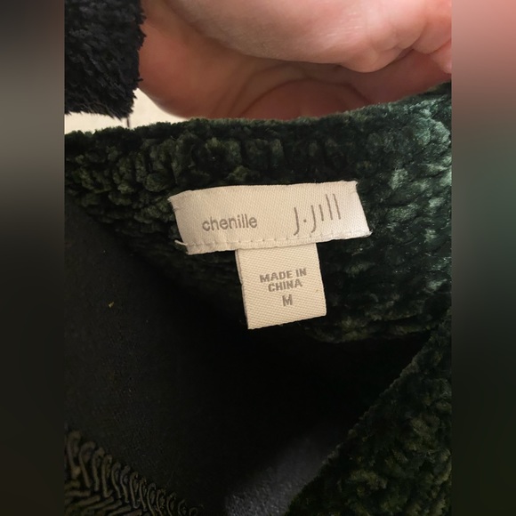 Forest Green J.Jill Chenille Sweater - Picture 4 of 5